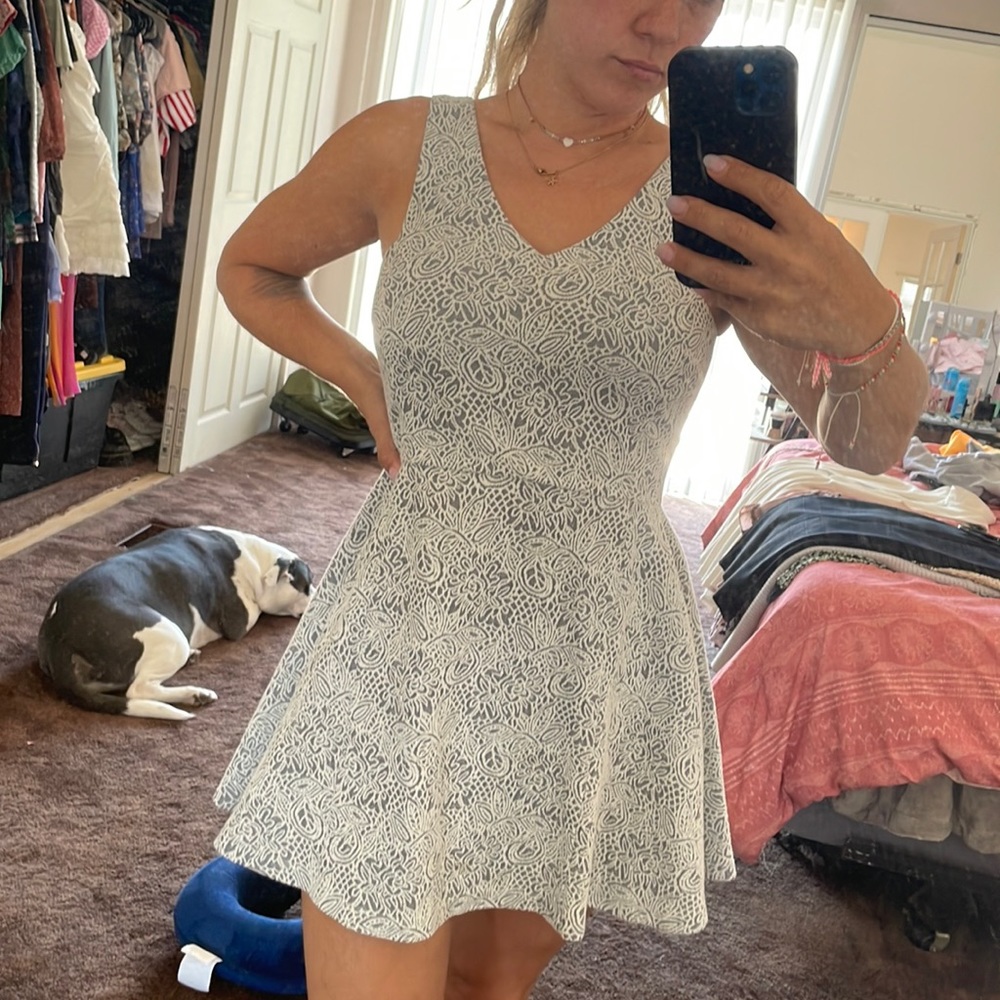 Very short paisley flowy dress